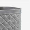 Cesto Papeis Quadrado Cinza 19X20X26cm Cesto Papeis Quadrado Cinza 19X20X26cm