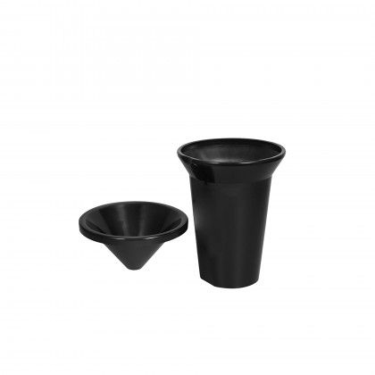 Cuspideira Pvc Preta 1l