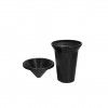 Cuspideira Pvc Preta 1l Cuspideira Pvc Preta 1l