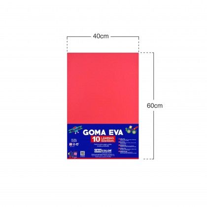 Folha Eva Vermelho 40X60cm Folha Eva Vermelho 40X60cm
