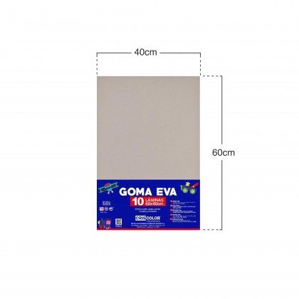 Folha Eva Cinzento Claro 40X60cm Folha Eva Cinzento Claro 40X60cm