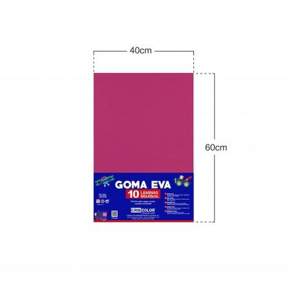Folha Eva Rosa 40X60cm Folha Eva Rosa 40X60cm