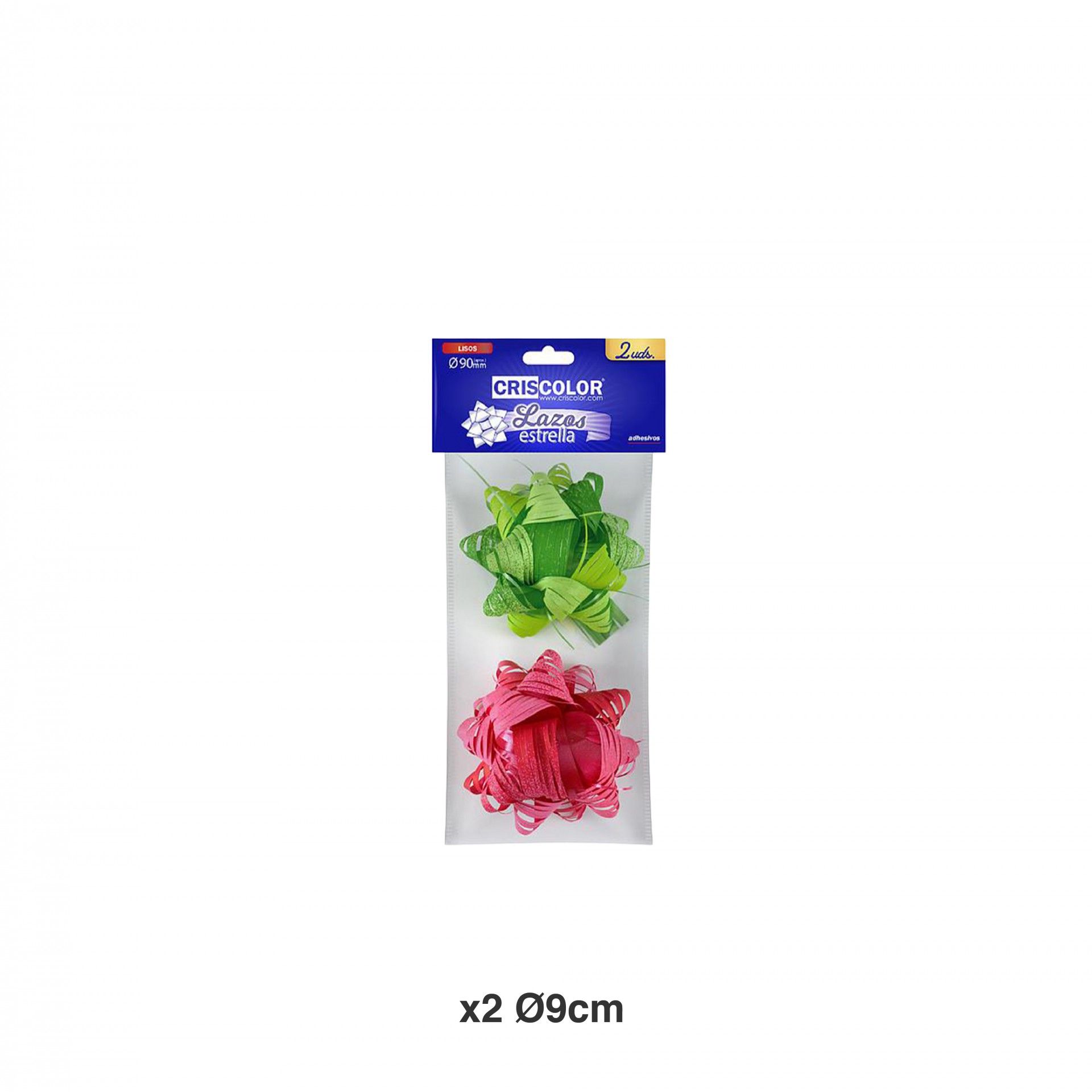 Laço Estrella Lisos 9cm Pack 2