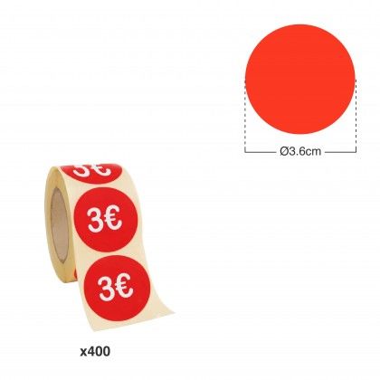 Rolo Etiqueta Preço 3.6cm Pack 400 Rolo Etiqueta Preço 3.6cm Pack 400