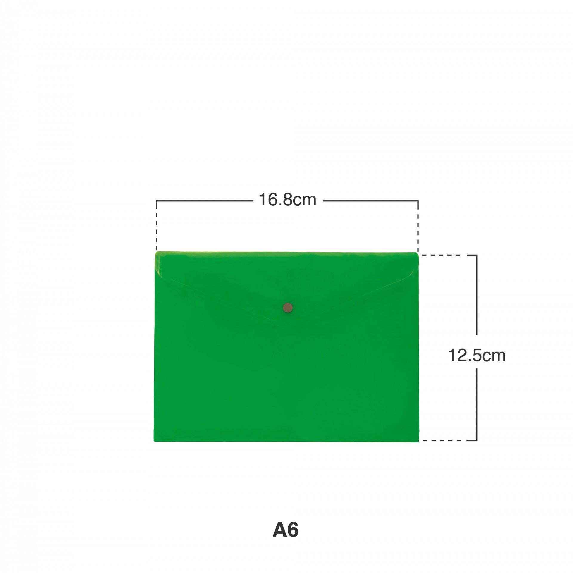 Bolsa Envelope Verde A6 16.8X12.5cm