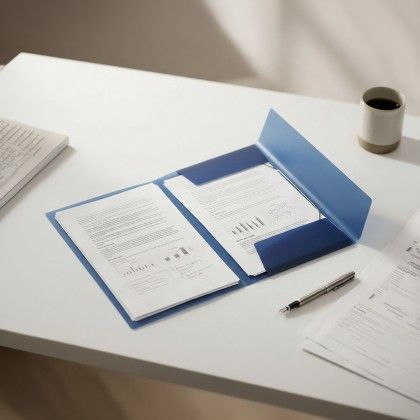 Capa El�sticos A4 Azul 247X320mm