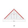 Esquadro Geom�trico Maped 26cm / 45�