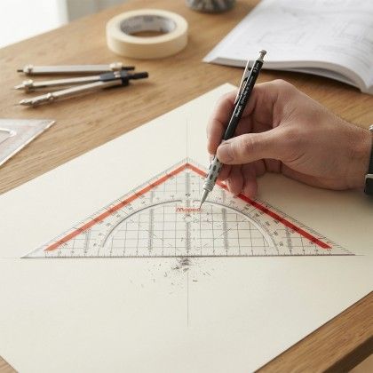 Esquadro Geom�trico Maped 26cm / 45�