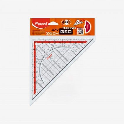 Esquadro Geom�trico Maped 26cm / 45�