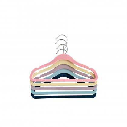 Cabide Veludo Infantil Pamex 27.5x18.5cm Pack 5 Cabide Veludo Infantil Pamex 27.5x18.5cm Pack 5