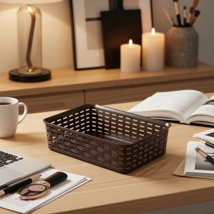 Cesto Multiusos Rattan 2l 25X17.2X6cm