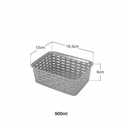 Cesto Multiusos Rattan 900ml 16.5X12X6cm