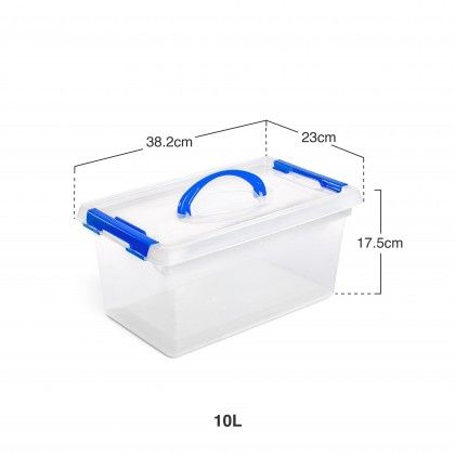 Caixa Arrumos Com Asa Flex 10l 38.2X23X17.5cm Caixa Arrumos Com Asa Flex 10l 38.2X23X17.5cm