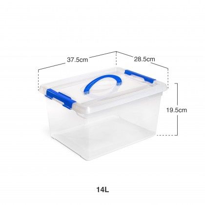 Caixa Arrumos Com Asa Flex 14l 37.5X28.5X19.5cm Caixa Arrumos Com Asa Flex 14l 37.5X28.5X19.5cm