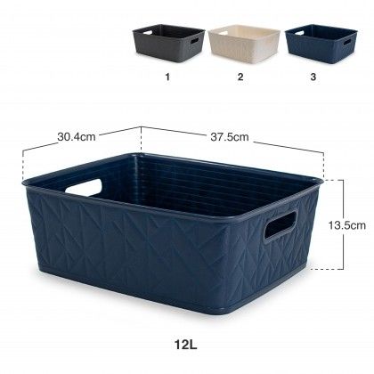 Cesto Multiusos Origami 12l 37.5X30.4X13.5cm Cesto Multiusos Origami 12l 37.5X30.4X13.5cm