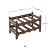 Garrafeira Plastica 41X24X24cm Pack 2
