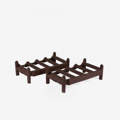 Garrafeira Plastica 41X24X24cm Pack 2