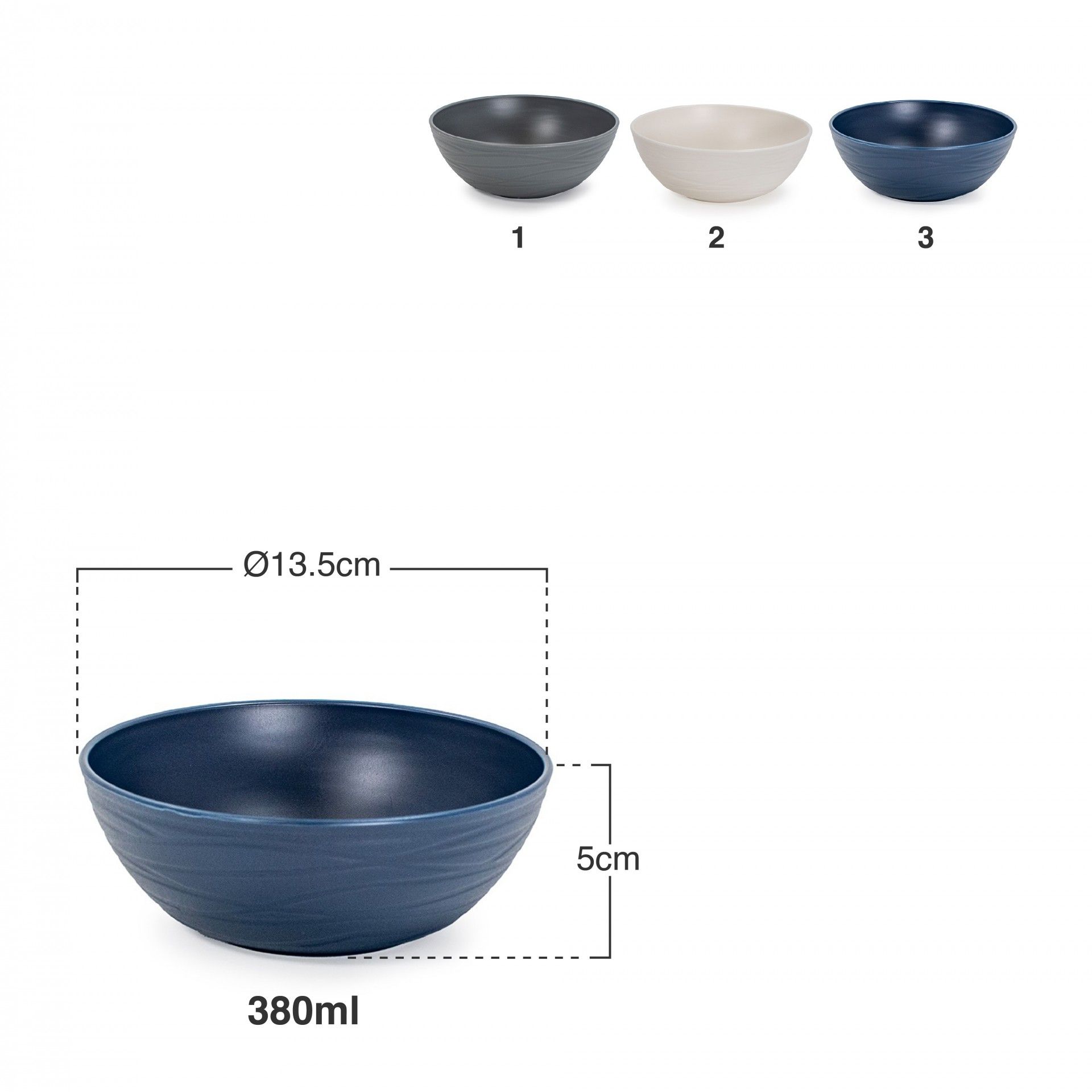 Tigela Plástica Nido 380ml Ø13.5X5cm