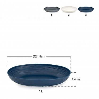 Travessa Pl�stica Oval Nido 1l 24.9X16.4X4.4cm