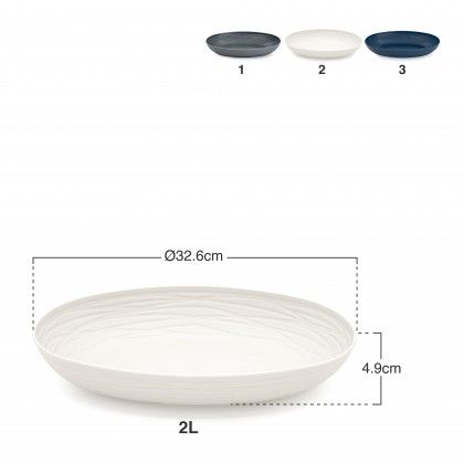 Travessa Plástica Oval Nido 2l 32.6X21.3X4.9cm Travessa Plástica Oval Nido 2l 32.6X21.3X4.9cm