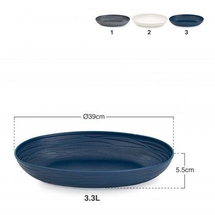 Travessa Pl�stica Oval Nido 3.3l 39X25.5X5.5cm