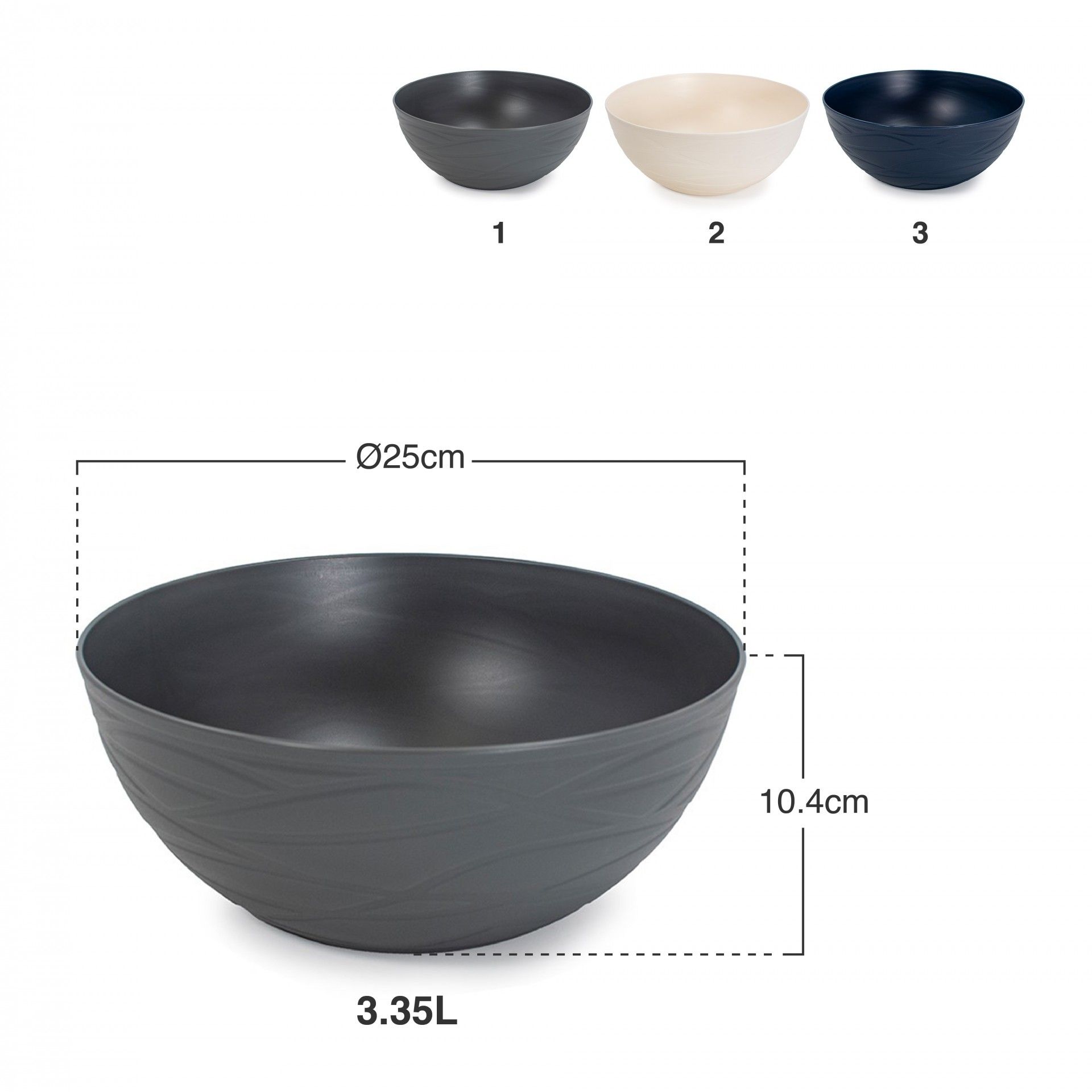 Saladeira Nido 3.35l Ø25X10.4cm