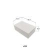 Caixa De Bolo Cartão Branco 19x12x6cm Pack 200 Caixa De Bolo Cartão Branco 19x12x6cm Pack 200