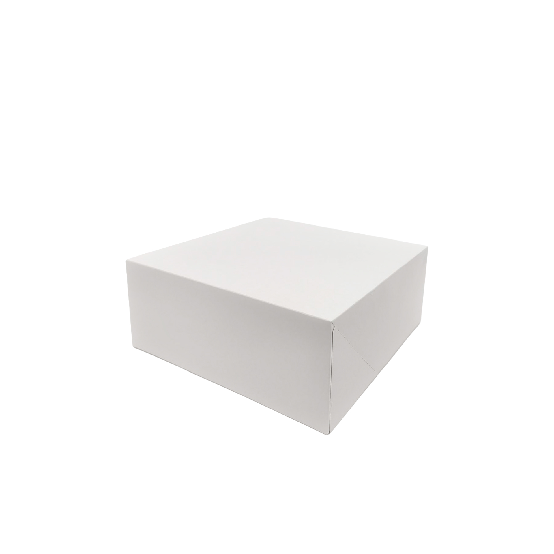 Caixa De Bolo Cartão Branco 24x24x10cm Pack 50