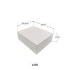 Caixa De Bolo Cartão Branco 20x16.5x7cm Pack 200 Caixa De Bolo Cartão Branco 20x16.5x7cm Pack 200