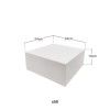 Caixa De Bolo Cartão Branco 24x24x10cm Pack 50 Caixa De Bolo Cartão Branco 24x24x10cm Pack 50