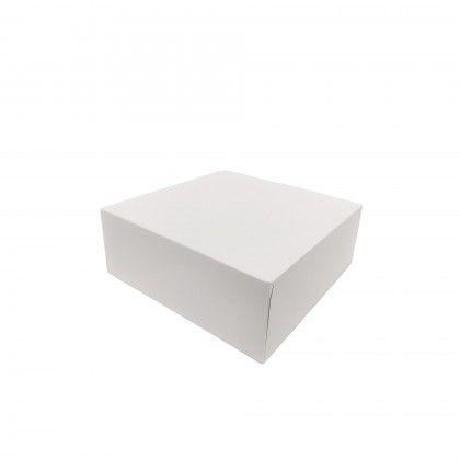 Caixa De Bolo Cartão Branco 27x27x10cm Pack 50 Caixa De Bolo Cartão Branco 27x27x10cm Pack 50