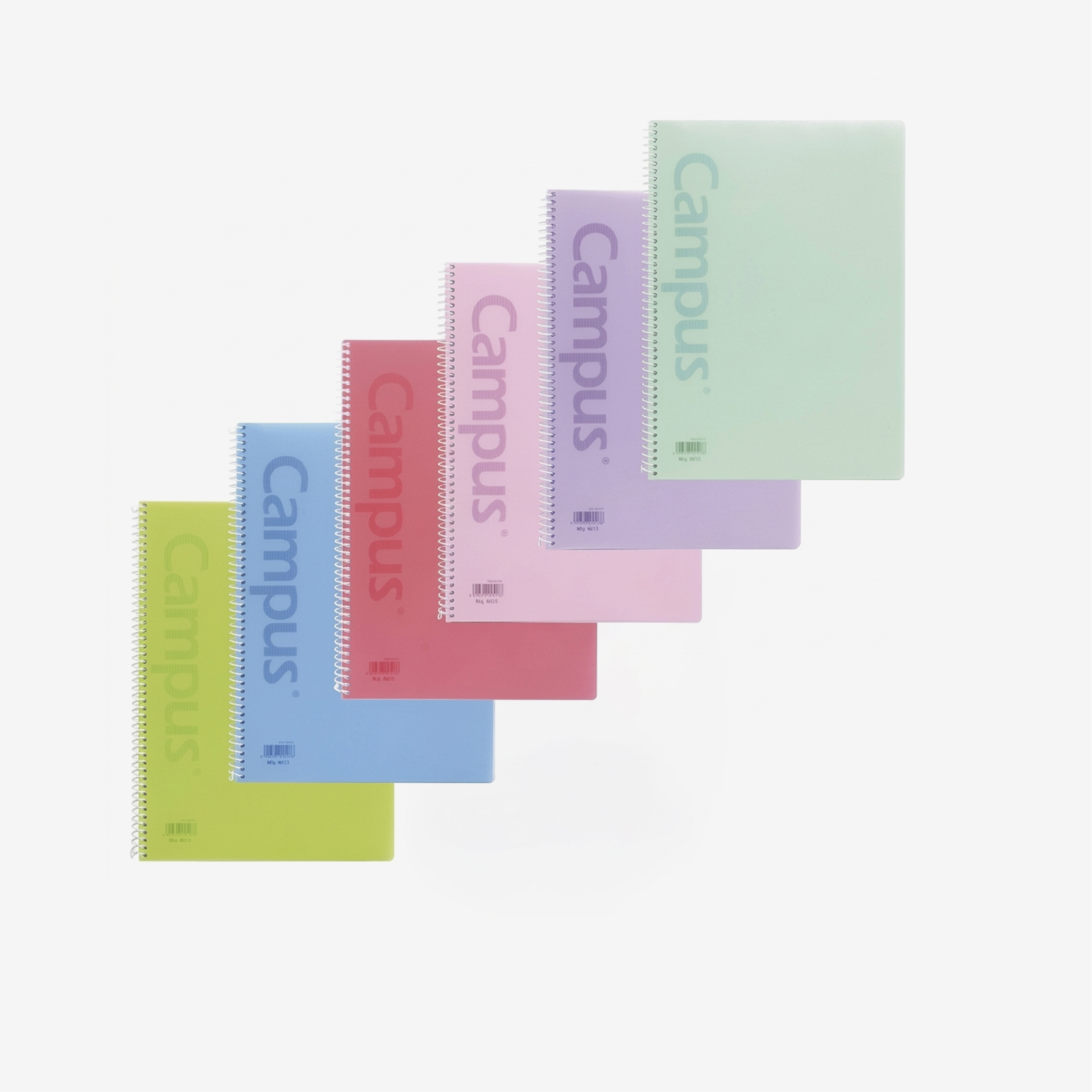 Caderno Espiral Capa Plástica A4 80 Folhas Pastel Pautado 90g