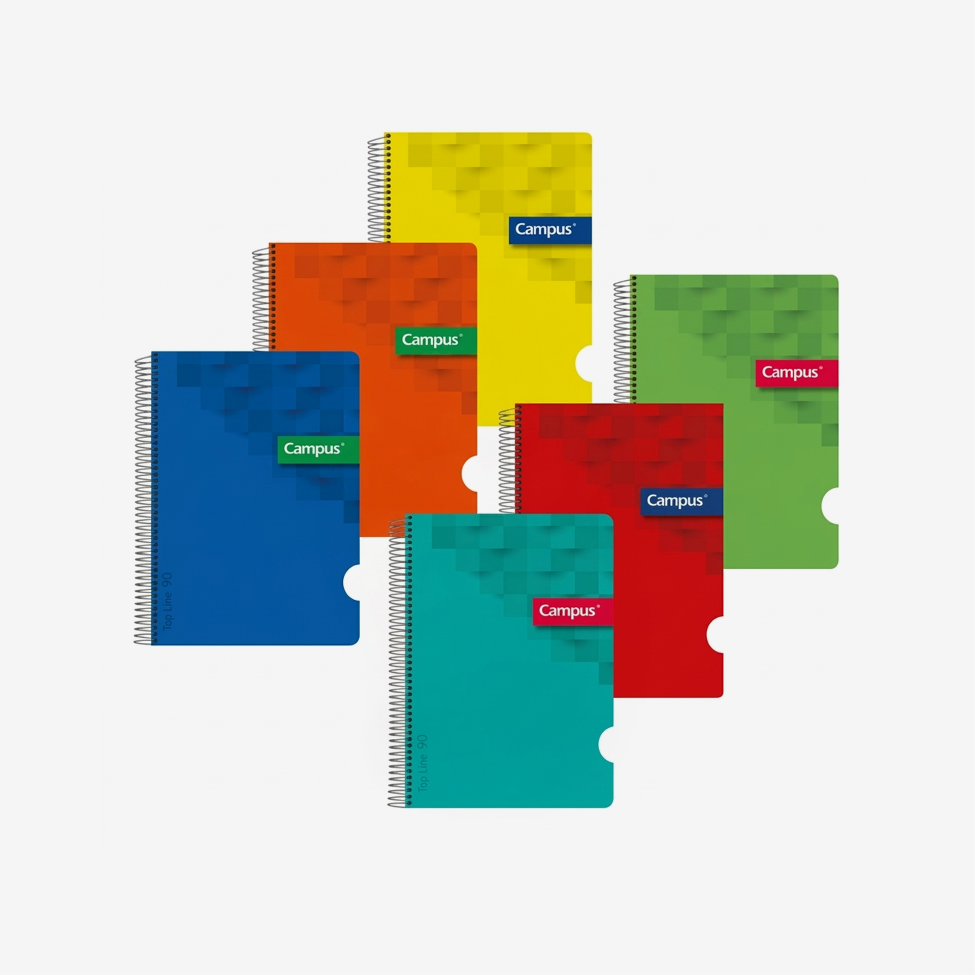 Caderno Espiral Capa Plástica A4 80 Folhas Pautado 90g