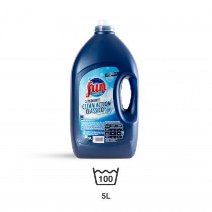 Detergente Roupa Fun Clean Action Clássico 5l Detergente Roupa Fun Clean Action Clássico 5l