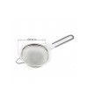 Coador Inox Com Cabo De Borracha 14cm