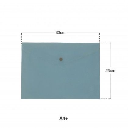 Bolsa Envelope Plus Office A4 Azul 33X23cm
