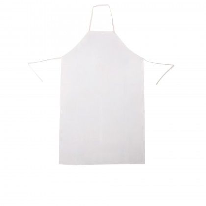 Avental Tela Plástico Pvc Branco 67X110cm Avental Tela Plástico Pvc Branco 67X110cm