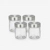 Frasco Redondo Com Tampa Aço 300ml Pack 4 Frasco Redondo Com Tampa Aço 300ml Pack 4