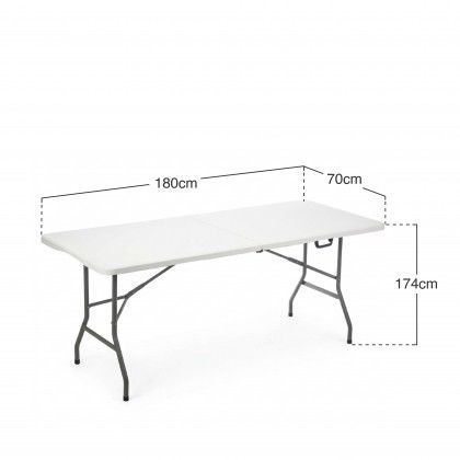 Mesa Dobrável Resina 180cm Mesa Dobrável Resina 180cm