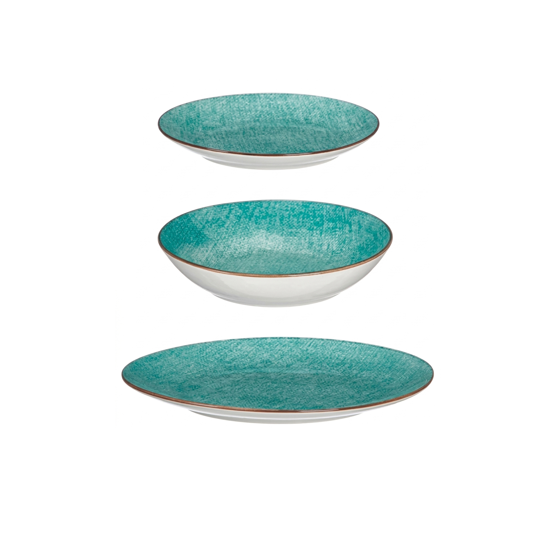Serviço Porcelana Vessia Verde 12 Peças