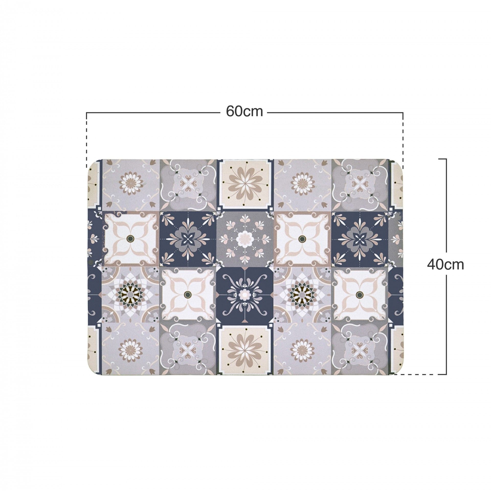 Tapete Porta Cozinha Azulejo 40X60cm