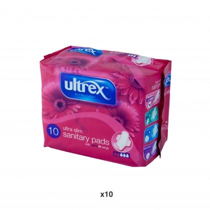 Pensos Higiênicos Ultrex Ultra Slim Pack 10 Pensos Higiênicos Ultrex Ultra Slim Pack 10