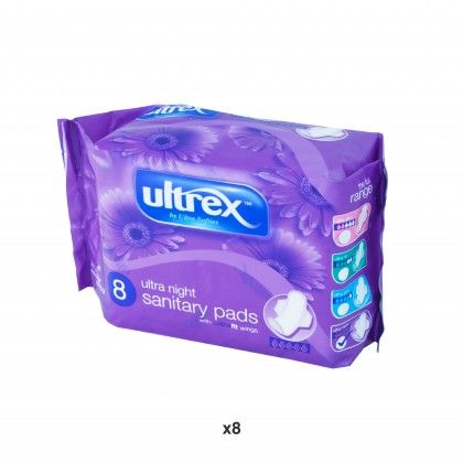 Pensos Higi�nicos Ultrex Ultra Night Pack 8