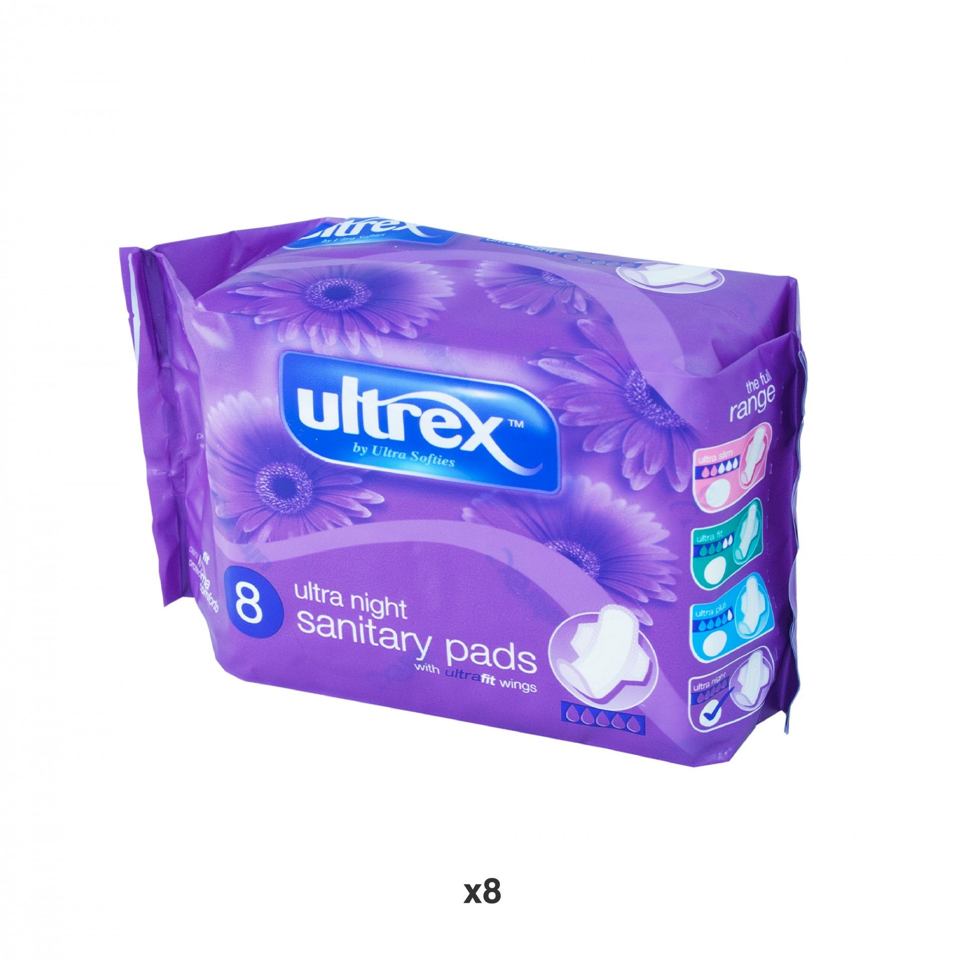Pensos Higiênicos Ultrex Ultra Night Pack 8