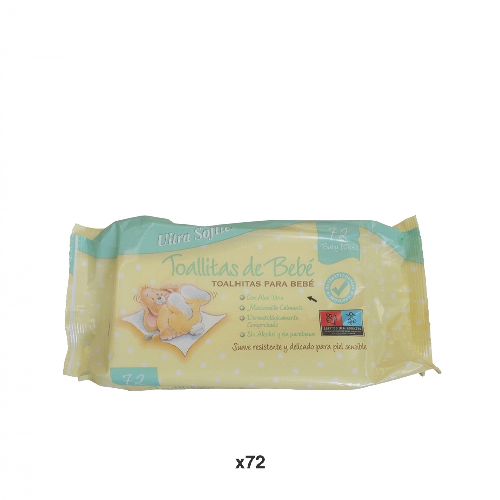 Toalhitas Bébe Uktrasofties Pack 72