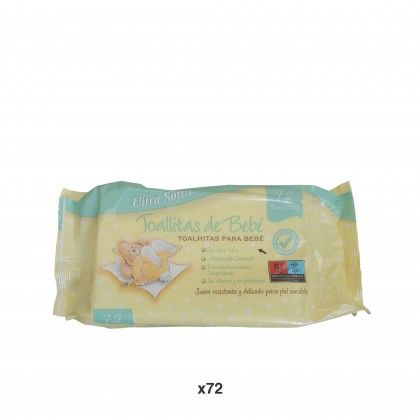 Toalhitas B�be Uktrasofties Pack 72