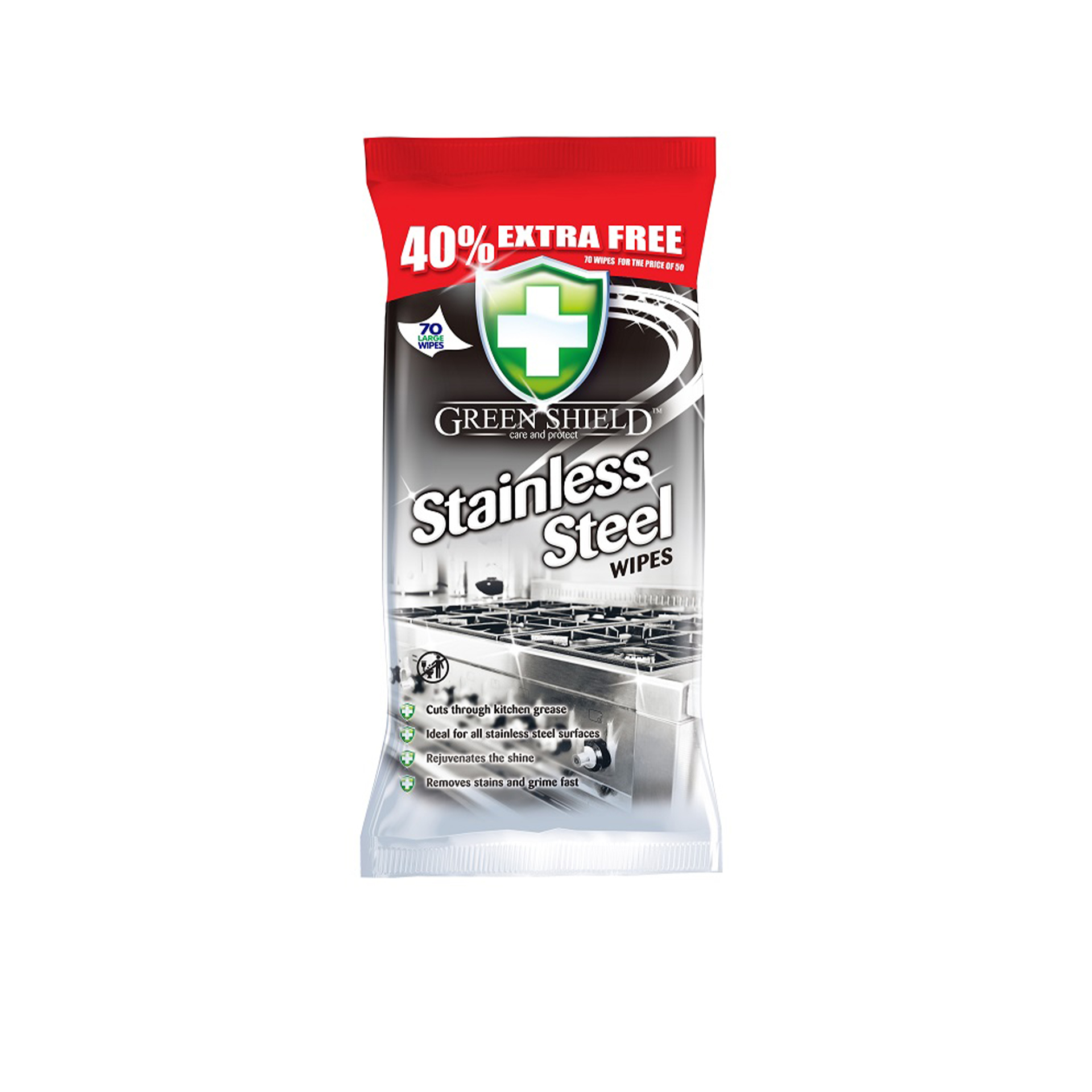 Toalhitas Inox Greenshield Pack 70