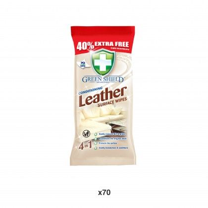 Toalhitas Couro Greenshield Pack 70