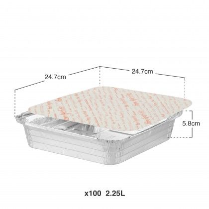 Forma Alum�nio Quadrada 2250mlPack 100