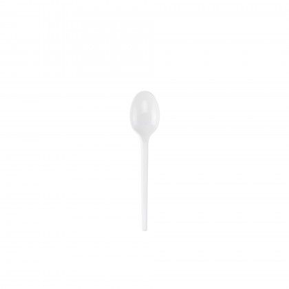 Colher Pl�stico Reutiliz�vel Branco 16.5cm Pack 25